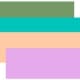 Aloe, mouthwash (spearmint). peach and blush pink