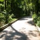 One of many boardwalks on the Four Mile Creek Greenway.