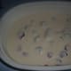 Still the first layer with strawberry pie filling and cream mixture.