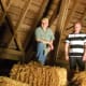 My brother, Kerry, and me in the old barn, summer 2012.