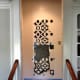 Be sure to apply painter's tape to the moulding.