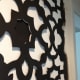 See how the stencil created a gap? That allowed paint to bleed under the stencil.