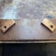 Part of an old table top to be used for new front to remodelled magazine rack
