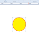 Draw a circle with the Oval shape tool