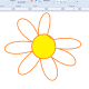Draw a segment with the curve line tool