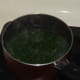 Warming spinach.