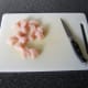 Diced chicken breast meat