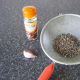 Green lentils, dried chillies and garlic