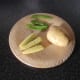 Potato, babycorn ears and mangetout