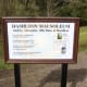 Sign on approach route to Hamilton Mausoleum