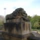 Sleeping lion at Hamilton Mausoleum