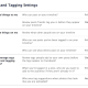 Facebook Account Settings: Timeline and Tagging How can I manage tags people add and tagging suggestions?