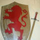 Metal sword and shield
