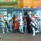 One of the local theme parks had a Stars wars Week. We called and asked if my son could dress up and join the action. He loved it. PS: He's the short clone trooper.