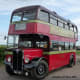 PWL 413 of Oxford Bus Museum Leaving Abingdon Air Show 2009 AEC Regent III 1950
