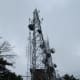 Television tower at the Rocktop Trail at Crowders Mountain State Park.