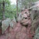 Amazing large rocks along the Rocktop Trail at Crowders Mountain State Park.