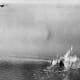 A Mosquito attacking a German convoy April 5, 1945.