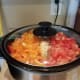 Put the lid on and set the temperature to high.