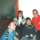 Hunger Striker, Mickey Devine's son (left) with the Irish delegation to Küçük Armutlu in Istanbul in September 2001