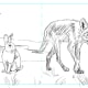 Thumbnail Sketch 5. I almost chose this one but the rabbit appears more timid here, and not crafty enough.
