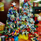 Christmas trees and ornaments for sale at Cornelius Nursery