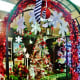 Christmas trees and ornaments for sale at Cornelius Nursery
