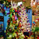 Christmas trees and ornaments for sale at Cornelius Nursery