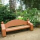 Unique looking bench at Mercer Arboretum