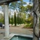 Area with columns & fountains in the botanic gardens