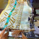Sew on the reverse side