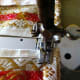Fold and sew on the reverse side first