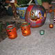 Painted pumpkin and jar pumpkins in a flash.