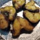 Rohu fish fried, and served as a snack or starter dish