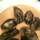 Raw oysters before opening