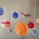 Our completed yarn ball solar system project.