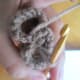 Slip stitch legs together.