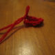 Crochet around piece.