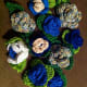 Crochet Rose Pins made with embroidery thread