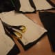 Cut outer fabric, using calico pieces as a guide