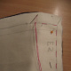 Begin hand tacking in a contrast colour