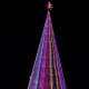 Mile High Tree in Denver, Colo. with striped lighting pattern.