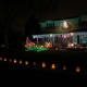 Luminaria and Christmas lights in Littleton neighborhood.