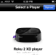 A list of Roku devices on the same wireless network as your Apple device appears. Select your Roku device and then tap "Select."