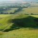 Dragon Hill near Uffington. This hill on the eastern side of "The Manger", is in the north western section of the square, here viewed from the white horse, looking more or less north west.