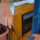 Step 4: Making the perch holes for the bird feeder.
