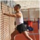 Variation of gastroc stretch against wall