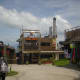 Pancake House and Chic Boy Restaurant overlooking the scenic view of Taal Volcano at Taal Lake.
