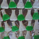 Beaker cookies with measuring lines and bubbling potions