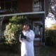 Mad science costume with hat and kooky glasses